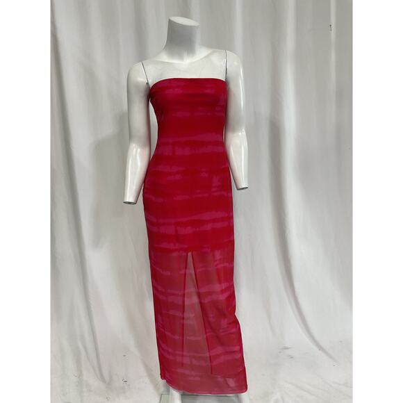 H:Ours 'Rios' Pink Maxi Dress Size M - Picture 2 of 5